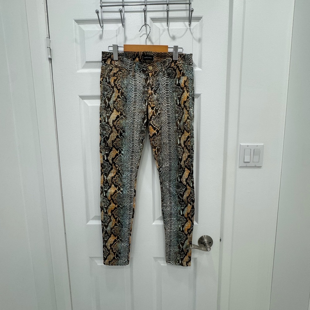 Marciano Exotic Multicolor Snake Print Pants
